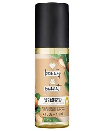 Love Beauty and Planet Sandalwood & Grapeseed Hair Oil - 4 fl oz - Buy Online on GoSupps.com