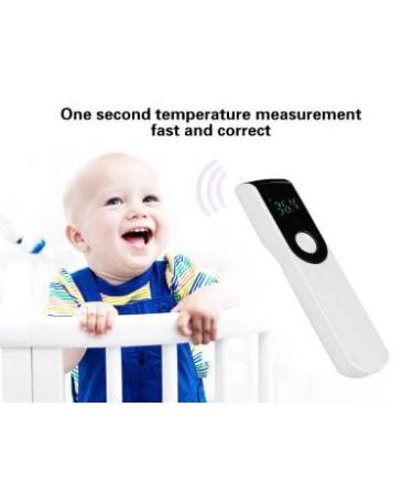 Digital LCD Infrared Baby Thermometer - No Touch, Small, Accurate - Check Milk Temperature - Black - Buy Online on GoSupps.com