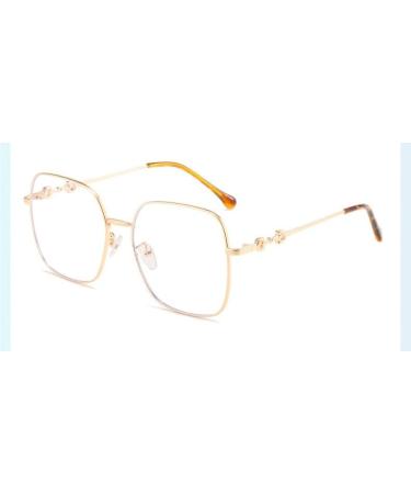 Zhuyiqz Fashion Square Anti Blue Light Glasses | Oversized UV Protection Computer Readers (+300 C2) - Buy Online on GoSupps.com