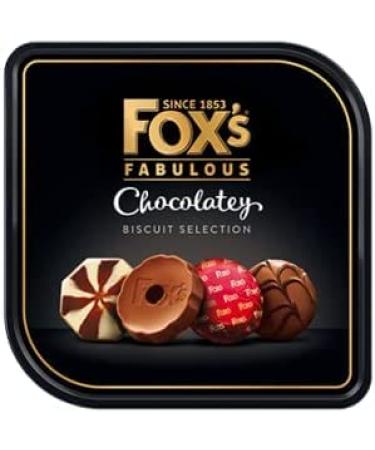 Fox Fabulous Chocolatery Biscuits Selection Fox Biscuits Tin Gift Item Assortment of Milk Dark and White Coated Fine Biscuits | FREE CHRIST-MAS PRESENT WITH EVERY FOX BISCUITS