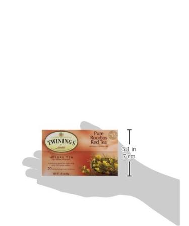 Twinings Red African Rooibos Tea - 20 Count - Premium Herbal Tea - Buy Online on GoSupps.com