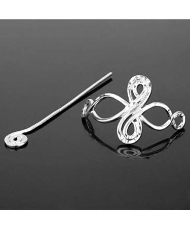 Lurrose Silver Celtic Knot Hair Stick - Vintage Metal Hair Slide for Women - Buy Online on GoSupps.com
