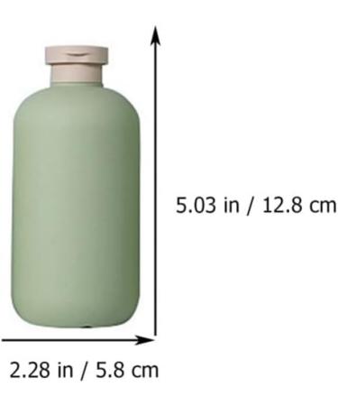 minkissy 3pcs Flip Cap Shampoo Bottles Empty Sub Package Squeeze Bottles Shower Gel Bottle Refillable Containers for Shampoo Lotions Cream Wash Conditioner Green 12.8x5.8cm - Buy Online on GoSupps.com