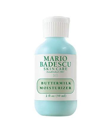 Mario Badescu Buttermilk Face Moisturizer for Women and Men  Ideal Facial Moisturizer for Combination or Dry Skin  Lactic Acid and Thyme Extract-Infused Moisturizer Face Cream  2 Fl Oz