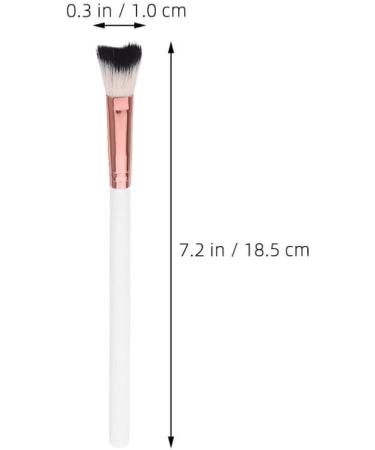 Healeved Nose Contour Brush Nose Shadow Powder Brush Portable Highlighter Brush Makeup Brushes Eye Shadow Brush for Sculpting Bronzer Highlighter White - Buy Online on GoSupps.com