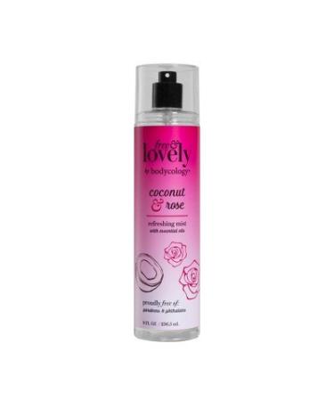 bodycology Free & Lovely Coconut & Rose Mist - 8 fl oz