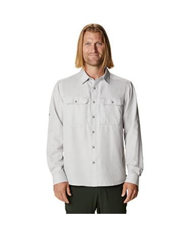 Mountain Hardwear Men's Canyon Long Sleeve Shirt for Camping, Hiking, and Everyday Wear | Moisture-Wicking and Breathable Light Dunes Large
