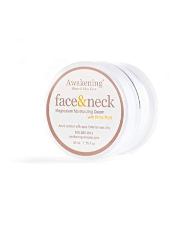 Awakening Face & Neck Hydrating Magnesium Cream | Anti-Oxidant Yerba Mat & Dead Sea Minerals | Moisturizing Skincare for All Skin Types - Buy Online on GoSupps.com