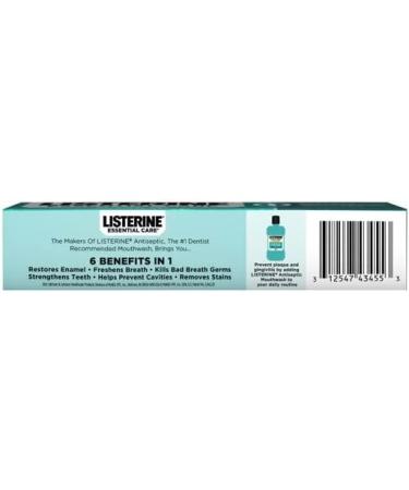 LISTERINE Essential Care Toothpaste Gel 4.20 oz (Pack of 12) - Oral Care Bundle - Buy Online on GoSupps.com
