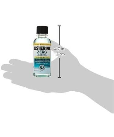Listerine Cool Mint Zero Alcohol Mouthwash Travel Size 3.2oz (95ml) - Pack of 2 - Buy Online on GoSupps.com
