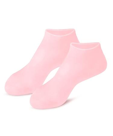 3 pairs of silicone socks moisturizing silicone socks silicone gel heel socks slipproof silicone socks anti split moisture socks cracked foot care protector for women and men l+type 3