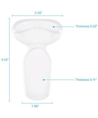 DOACT Heel Pillows - 2 Pairs Gel Inserts for Heel Pain Relief & Forefoot Support | Effective Heel Protection for Men & Women - Buy Online on GoSupps.com