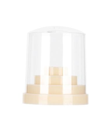 48-hole-nail-polier head display-Holde nail drill standhill display with storage box for home use or nail studio-beige (#1)