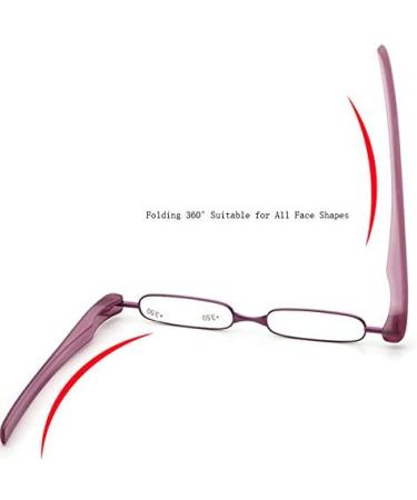 Yxw Foldable Blue Light Blocking Reading Glasses - Stylish & Portable Mini Glasses for Men & Women - Available Diopters 1.0 to 3.0 +2.0 Gray - Buy Online on GoSupps.com