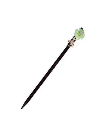 Lurrose Flowers Wooden Hairpin Chinese Style Hair Pin Vintage Hair Accessories for Women Lady - Buy Online on GoSupps.com