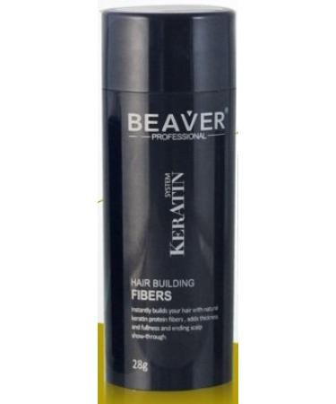 Beaver KERATIN Hair Building Fibres Hair Loss Concealer 28g LIGHT BROWN
