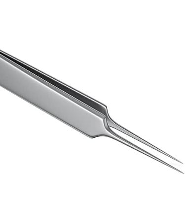Quupy Professional Stainless Steel Precision Tweezers for Acne Blackhead & Splinter Removal - Ideal for Closed Comedones - Buy Online on GoSupps.com