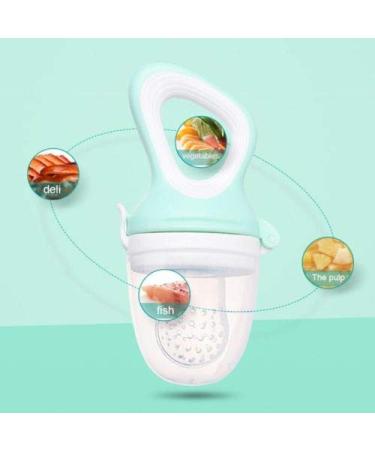 Baby Food Feeder - Fresh Fruit Pacifier & Teether with 3 Silicone Sacs - Buy Online on GoSupps.com