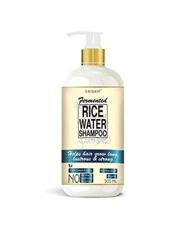 Rice Water Shampoo for Curly Frizzy Hair - Natural & Organic with Coconut Oil Soy Protein Nourishing Ingredients for All Hair Types Unisex Adults (300 ml)