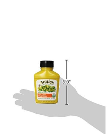 Annie's Organic Yellow Mustard 9 oz - Gluten Free - Pack of 1 - Buy Online on GoSupps.com