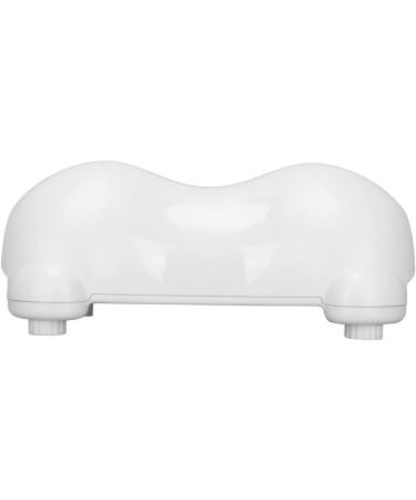 Ininosnp Samnuerly naked ergonomic neck tractor adjustable spine massager flexible neck support to relieve neck pain (color: bianco)