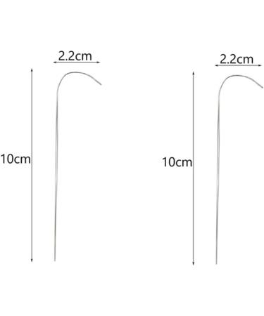 4PCS Large Eye Curved Beading Needles - Stainless Steel Bead Needle Set for Efficient Bead Stringing and Jewelry Making - Buy Online on GoSupps.com