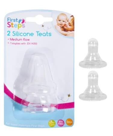 FIRST STEPS TEATS STD NECK MEDIUM FLOW