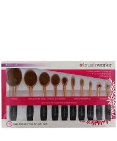 Brushworks Oval Make Up Set