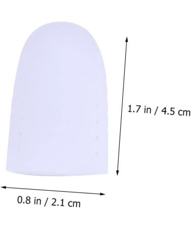 Healvian High Heel Protectors 2 Pairs - Silicone Gel Toe Caps for Big Toe Protection - Breathable Toe Covers to Reduce Friction - Size 2, White - Buy Online on GoSupps.com