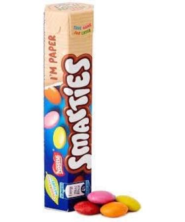 Nestle White Smarties Small Hexagonal Tube Colorful Chocolate Gift For Kids Engulf in Colorful Crunchy Shells 12 Packs of 38g Hexagonal Tubes - Buy Online on GoSupps.com