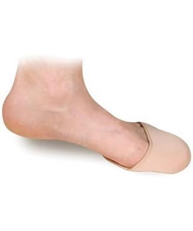 Fresco Breathable Gel Lined Foot Covers - Comfortable Half Sleeve Forefoot Toe Cushions for Pain Relief - Large Size Ballet Socks - Buy Online on GoSupps.com
