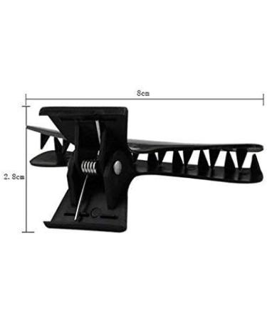 12 Pcs Black Hair Clip Hairdressing Hairdressers Hair Tools Butterfly Hair Clips Hair Claw Salon Section Clips Clasps Clamps Barrettes - Buy Online on GoSupps.com