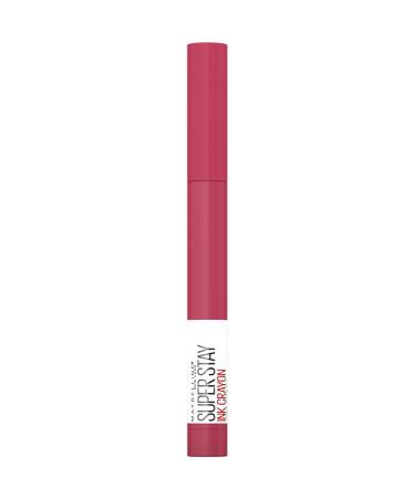 Maybelline New York Superstay Matte Ink Crayon Longlasting Pink Lipstick with Precision Applicator 80 Run The World 22.0 ml Pink 1 count (Pack of 1)