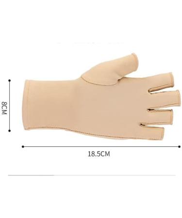 Sunfairy Skin Tone UV Protective Gloves - Gel Nail Professional Anti-Ultraviolet Fingerless Gloves for Hand Protection - Buy Online on GoSupps.com