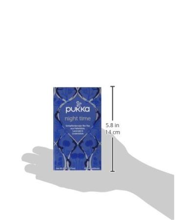 Pukka Organic Herbal Tea Night Time | Natural Sleep Tea with Chamomile Lavender Linden & Valerian | 4 Pack of 80 Tea Bags for Relaxation - Buy Online on GoSupps.com