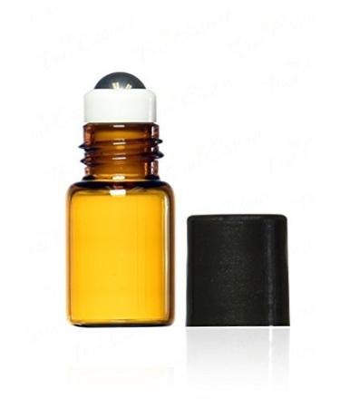 Buy WOIWO 5 PCS Amber Glass Roll-on Bottles - Essential Oil Perfume Lip Balm 5 ML - Stainless Steel Roller Balls & Black Caps - International Shipping Available - Buy Online on GoSupps.com