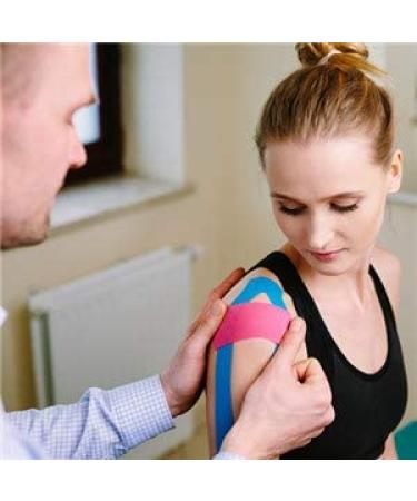 Waterproof Kinesiology Athletic Sports Tape for Men & Women - Superior Adhesion, Non Latex - Knee, Shoulder, Elbow, Ankle, Neck Muscle Support - Buy Online on GoSupps.com