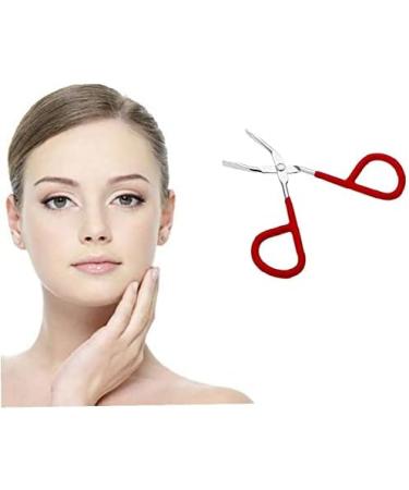 1pc Eyebrow Tweezer Stainless Steel Scissors Shaped Tweezer Slant Tip Tweezer Clip Hair Tweezer Beauty Tool(Color Random) for Women Girl - Buy Online on GoSupps.com