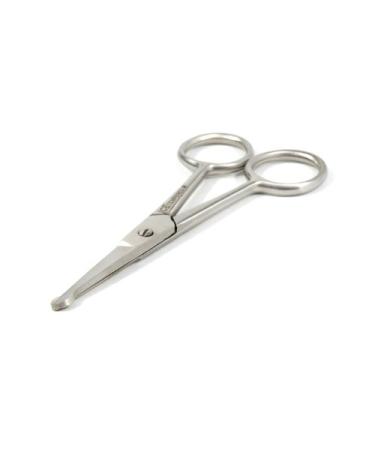 blueINOX nose scissors/beard scissors/ear hair scissors with straight blade 10cm stainless steel