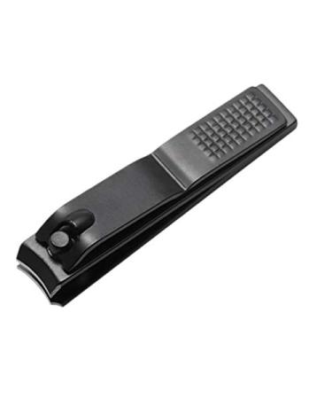 Bonkshire Black Nail Clippers Stainless Steel and Toenails Manicure Tool Flat Nose Nail Clippers S