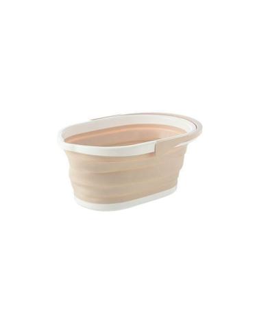 BIXUEJ 1 Piece Khaki Outdoor Cleaning Plastic Bucket Clothing Storage Bucket Debris Sorting Accessories