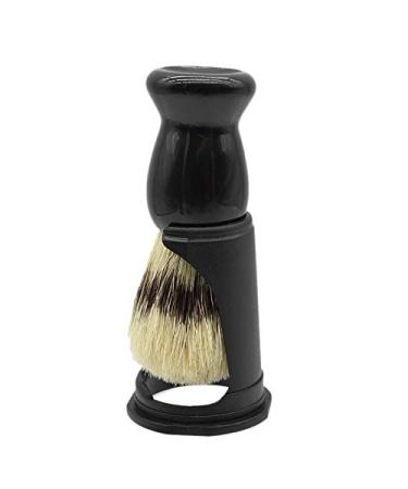 Sujurio Soft Pig Bristle Beard Brush Barber Shaving Tool Men Mustache Beard Comb Kit Shaving Stand Holder Set