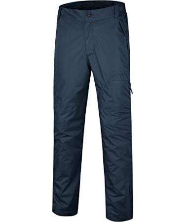 SWISSWELL Hiking Golf Fishing Rain Pants for Men Waterproof Lightweight Breathable Over Pants with Zipper Pockets for Outdoor Blue X-Large