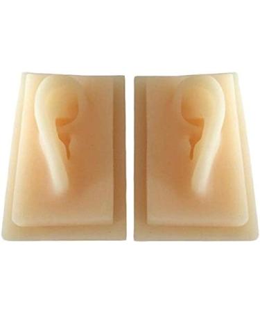 Silicone Ear Model - 1 Pair Silicone Ear Acupuncture Practice Model - Flexible Earmold Artificial Simulation Human Ear for Acupuncture Studs Earring Earphone - Buy Online on GoSupps.com