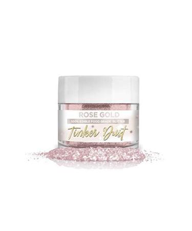 Bakell Rose Gold Tinker Dust, 5 Gram | KOSHER Certified | 100% Edible Glitter | Cakes, Cupcakes, Cake Pops, Drinks, Glitter & Dusts (Rose Gold)