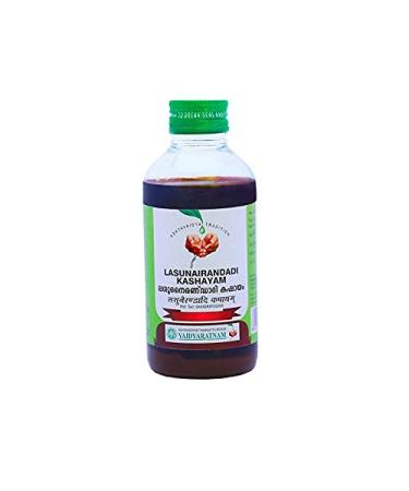 Set of 2 Vaidyaratnam Oushadhasala LASUNAIRANDADI KASHAYAM (200 ml) – by Venus.Exports