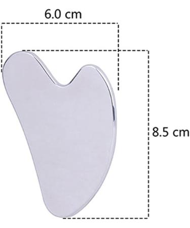 Stainless Steel Gua Sha Board for Face and Body Skincare Guasha Facial Massager for Face SPA Acupuncture Therapy Trigger Point Treatment - Buy Online on GoSupps.com