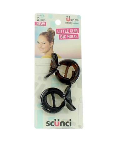 Scunci Fish Claw Clips 2 ct Multi-Colored - 1 Pack | Stylish Hair Accessories - Buy Online on GoSupps.com