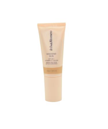 IRIS&ROMEO Weekend Skin SPF 50 Instant Glow Tinted Mineral Sunscreen with Vitamin C + Niacinamide Full Size 1.18 Oz - Universal Glow (Sheer Luminosity)