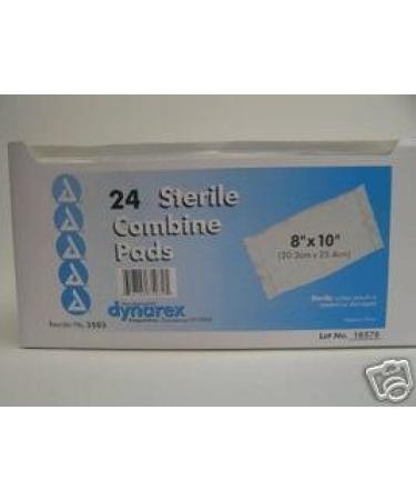 Combine Sterile Pads Abdominal 8 " X 10 " - 24 Ea